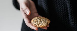 Hand holding a cookie